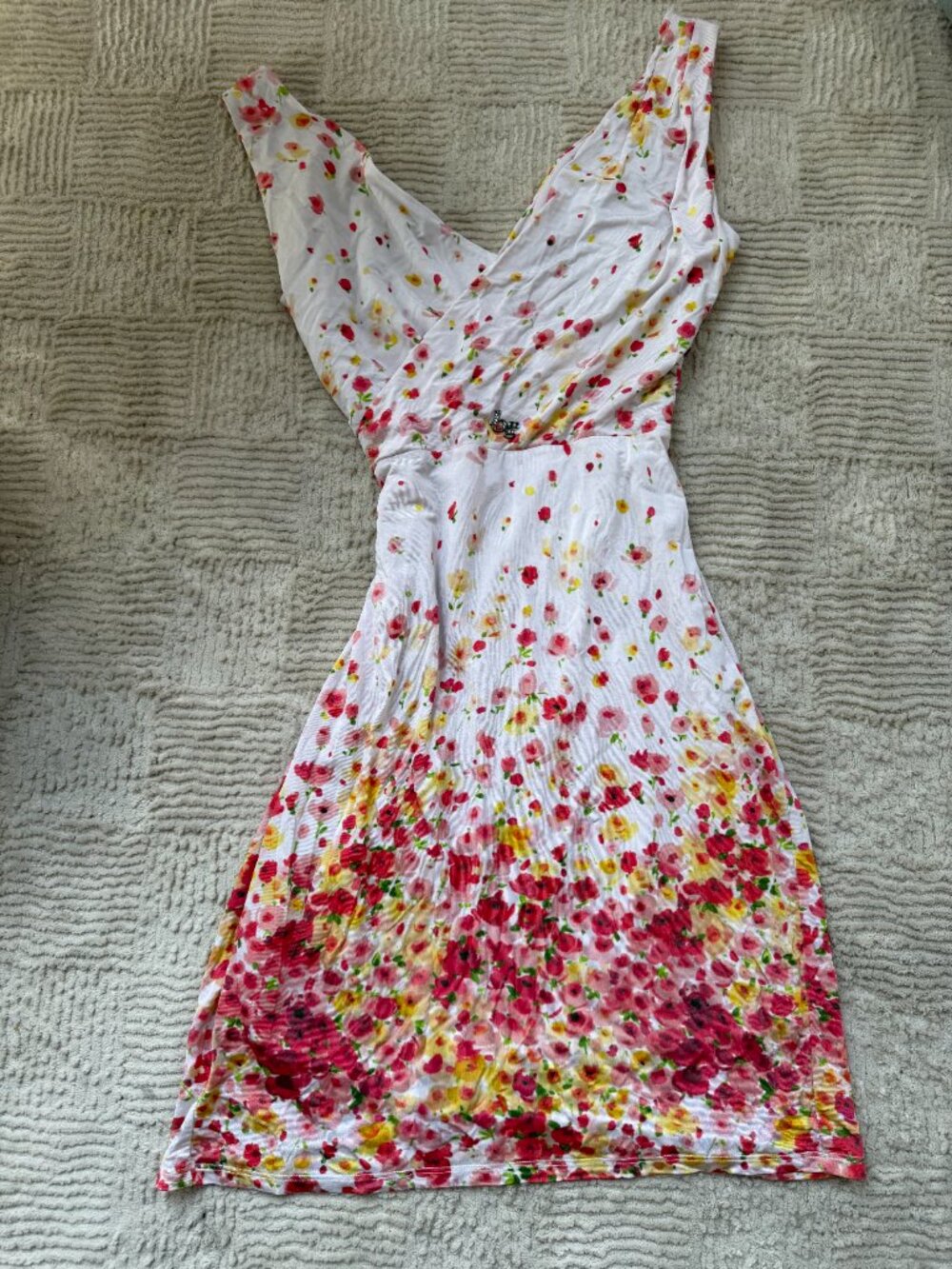 Vintage Blugirl Blumarine Floral Dress Sz S/M - Picture 2 of 10